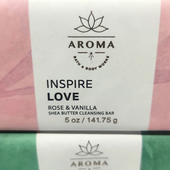 Bath & Body Works Aroma Shea Butter Cleansing Bars Breathe Deep & Inspire Love 2 - Picture 3 of 5